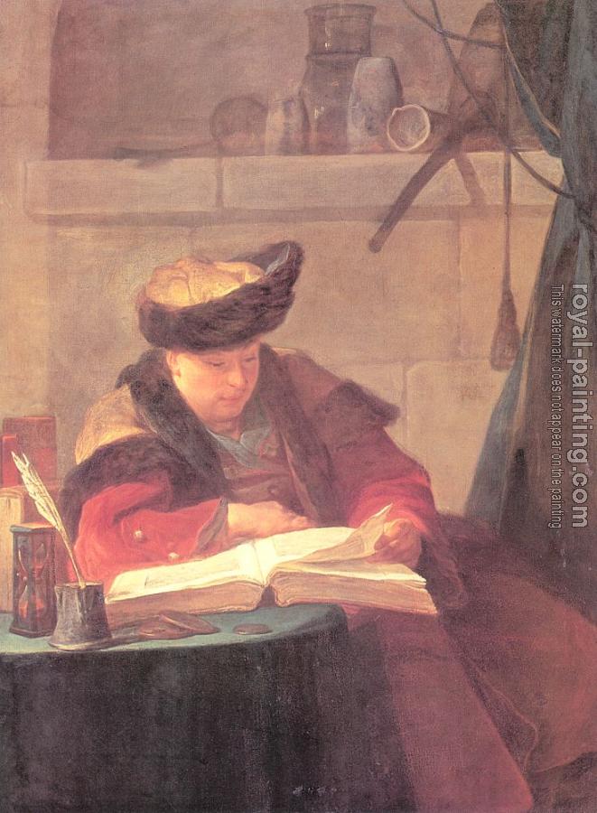 Jean Baptiste Simeon Chardin : Portrait of the Painter Joseph Aved